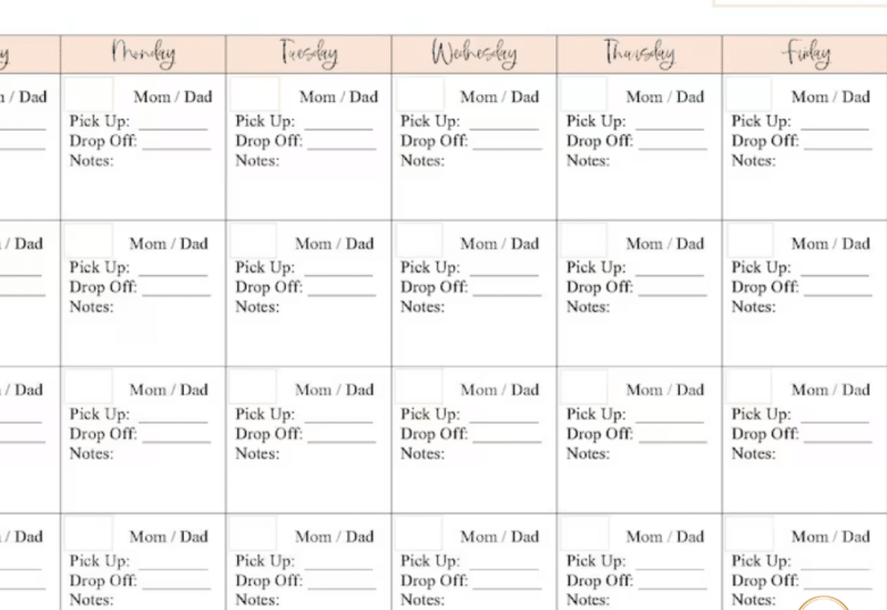 Co-Parenting with a Parenting Calendar - Shamac Lawyers